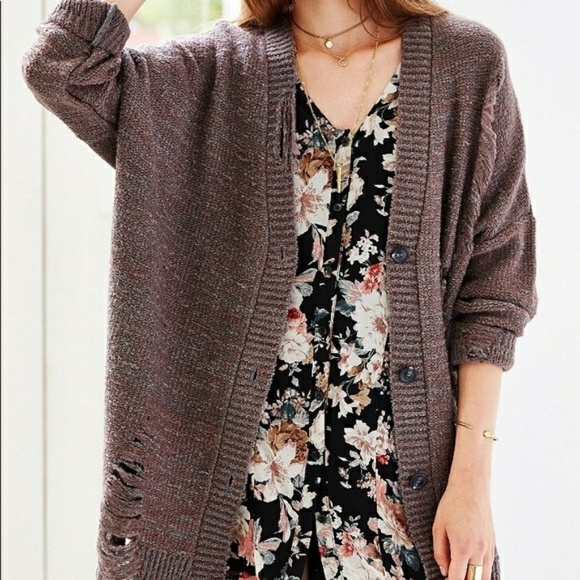 Pins and Needles Grunge Cardigan NWOT - Picture 2 of 4